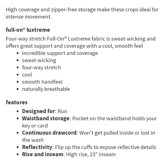 Lululemon Time To Sweat Black Crop Leggings - Picture 10 of 10